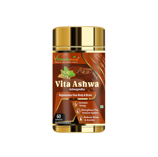 Vitaminnica Vita Ashwa- Ashwagandha 500mg- Rejuvenates your Body