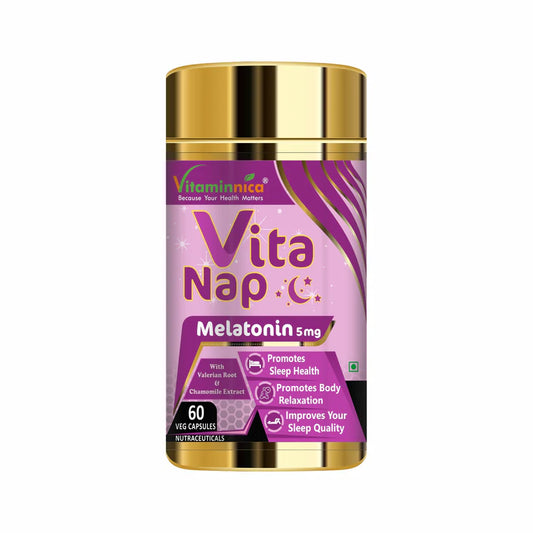 Vitaminnica Vita Nap- Melatonin 5mg Natural Sleep Support & Stress Relief