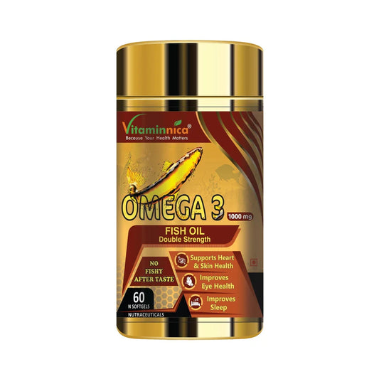 Vitaminnica Omega 3 - Better Heart. Skin, Eye Health & Improves Sleep Cycle