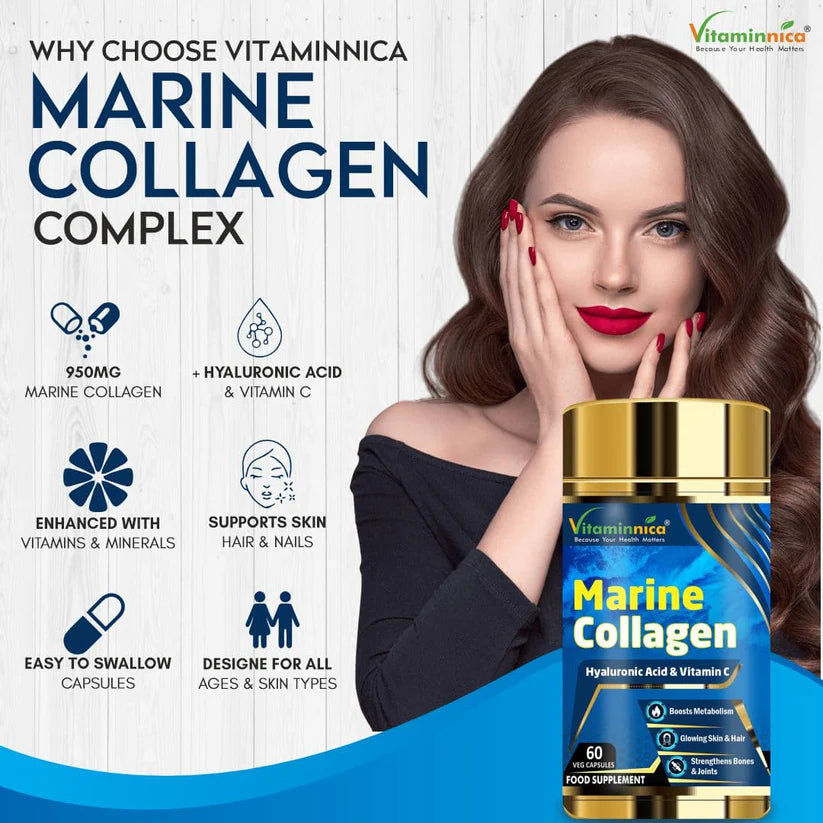 Vitaminnica Marine Based Collagen- Skin, Hair, Nails, Bones & Joints