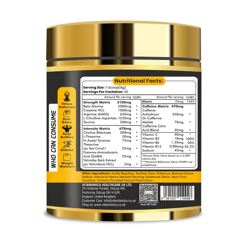 Vitaminnica Battle Zone Pre Workout