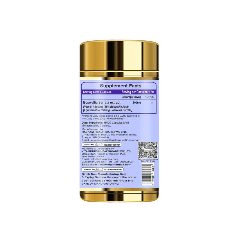Vitaminnica Boswellia Serrata 2500mg (5:1 Extract)