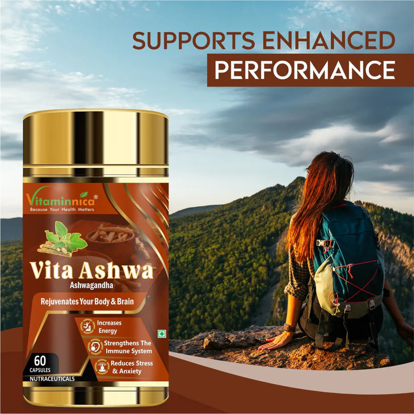Vitaminnica Vita Ashwa- Ashwagandha 500mg- Rejuvenates your Body