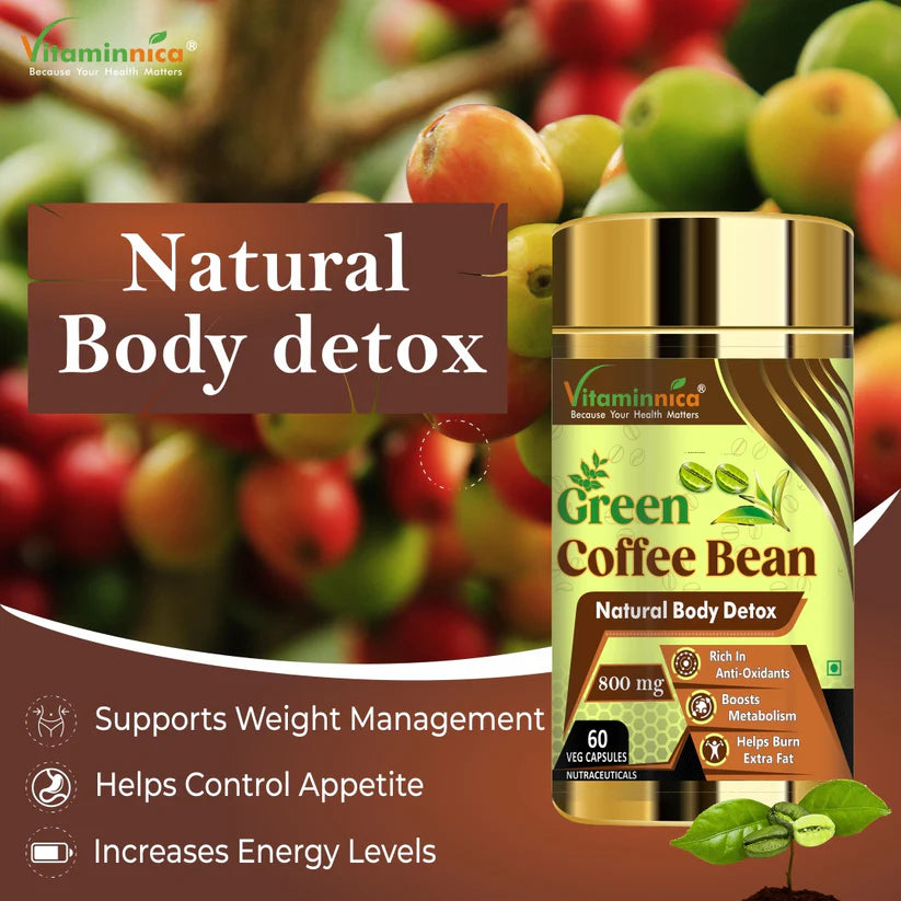 Vitaminnica Green Coffee Bean - Boosts Metabolism and Weight Loss