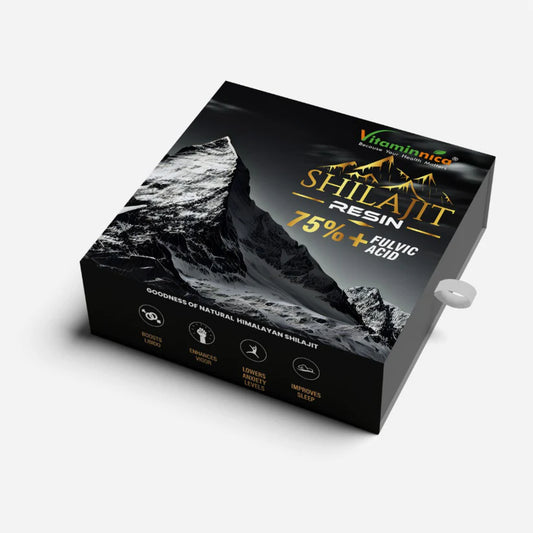 Vitaminnica Shilajit Resin- Pure Organic Himalayan Shilajit with Trace Minerals & Fulvic Acid