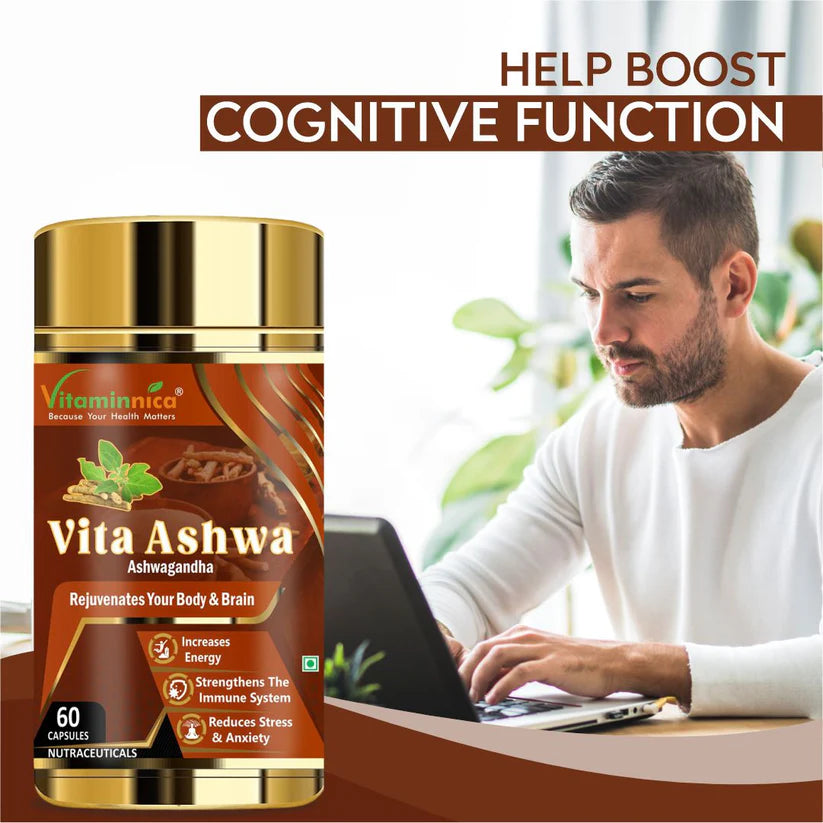 Vitaminnica Vita Ashwa- Ashwagandha 500mg- Rejuvenates your Body