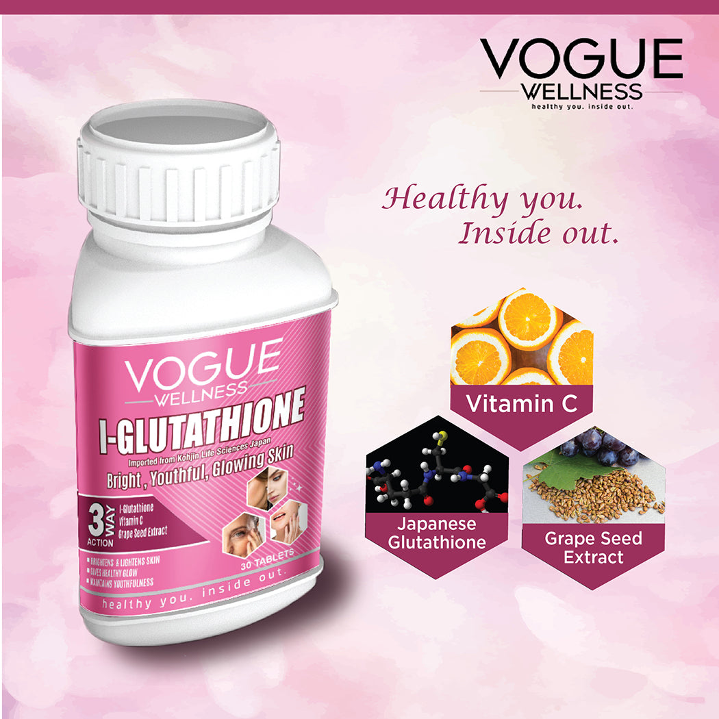 Vogue L Glutathione Tablet | Glutathione 500mg Tablets | Glowing Skin
