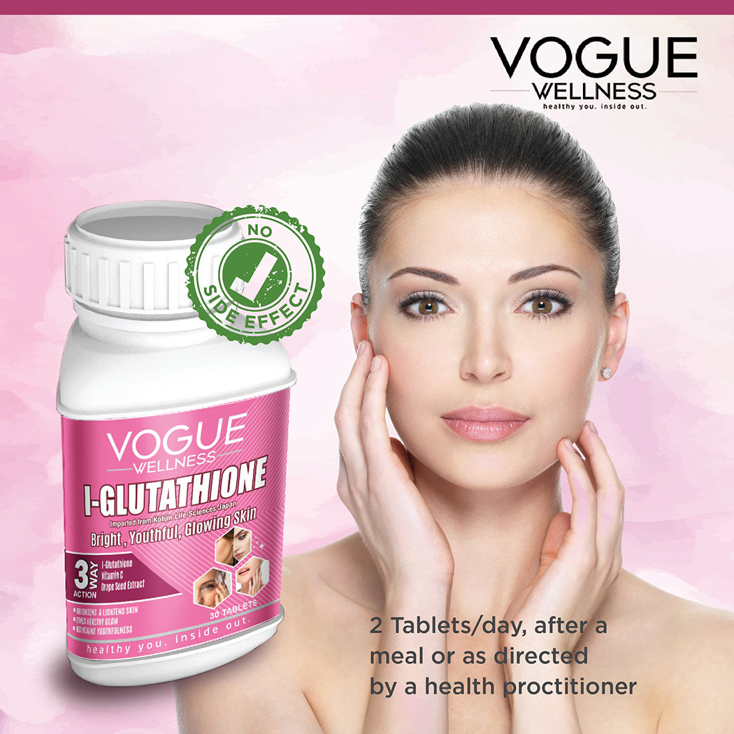 Vogue L Glutathione Tablet | Glutathione 500mg Tablets | Glowing Skin