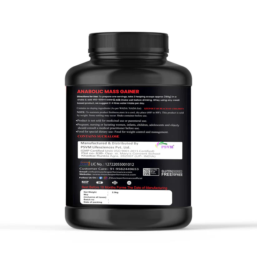 Muscle Performance Anabolic Mass Gainer