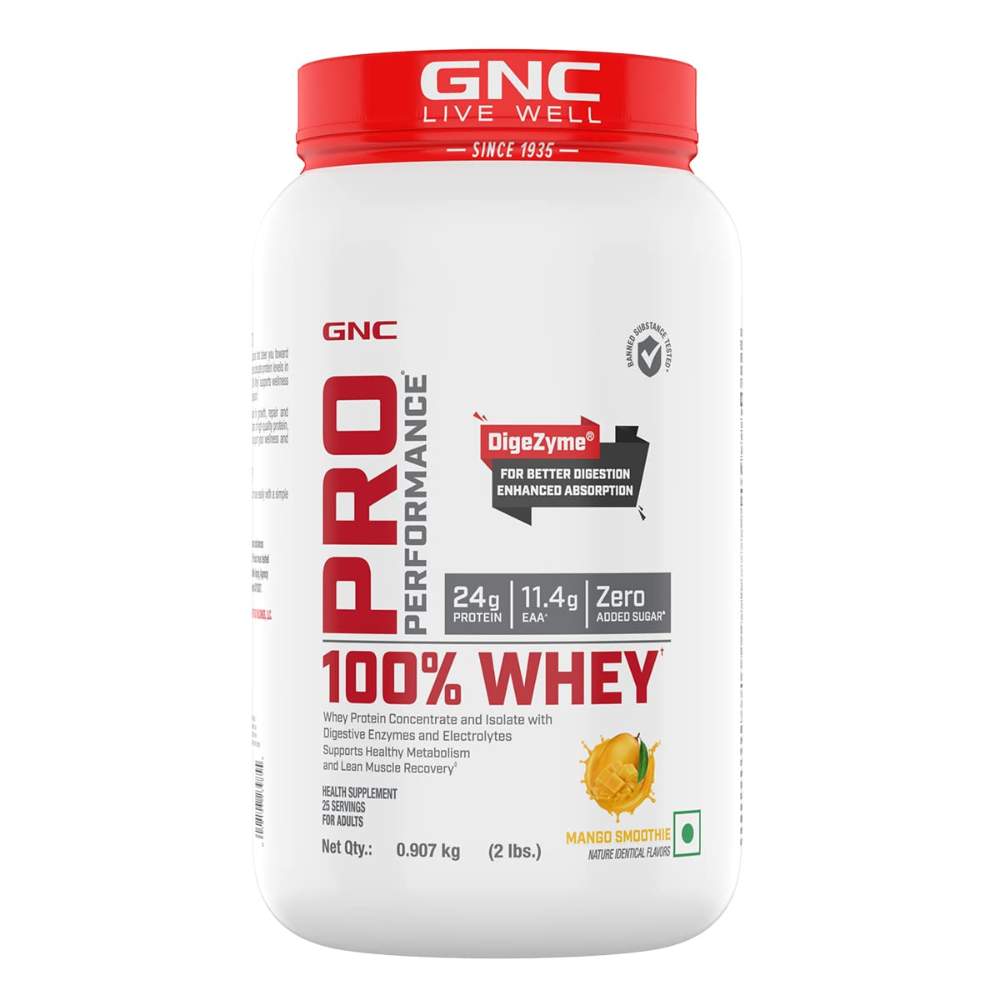GNC Pro Performance 100% Whey Protein Powder