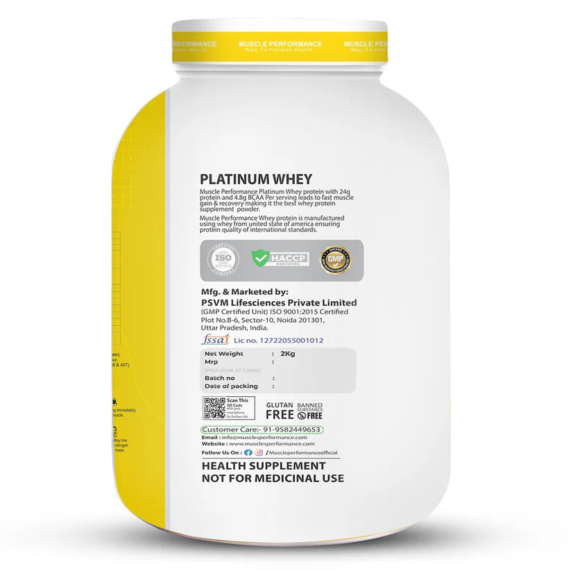 Muscle Performance Platinum Whey Protein