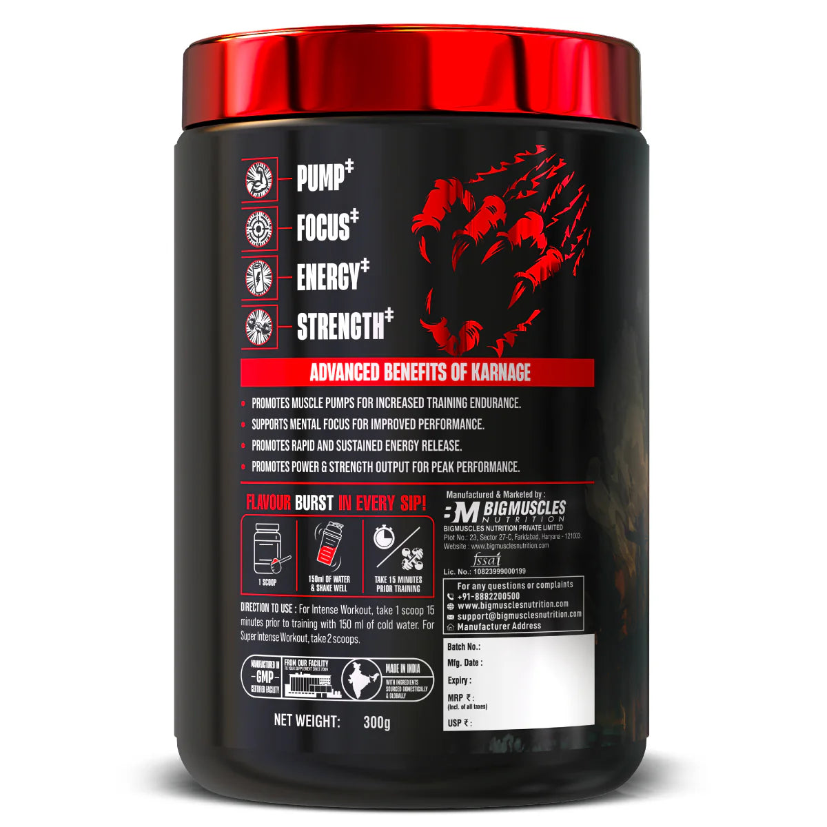 Big Muscles Karnage Pre Workout