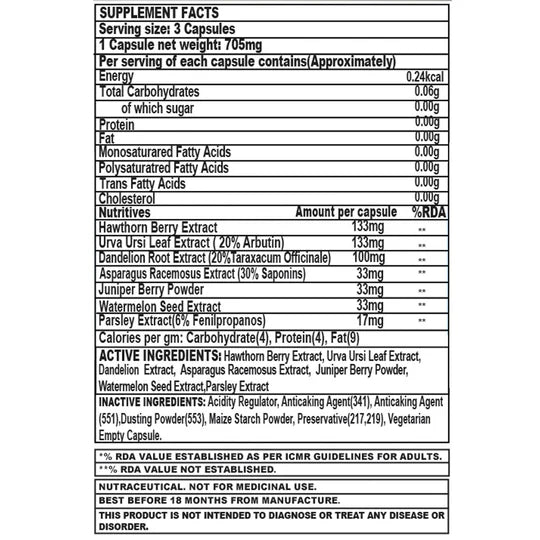 Corebolics Dry (Natural Diuretic Formula)