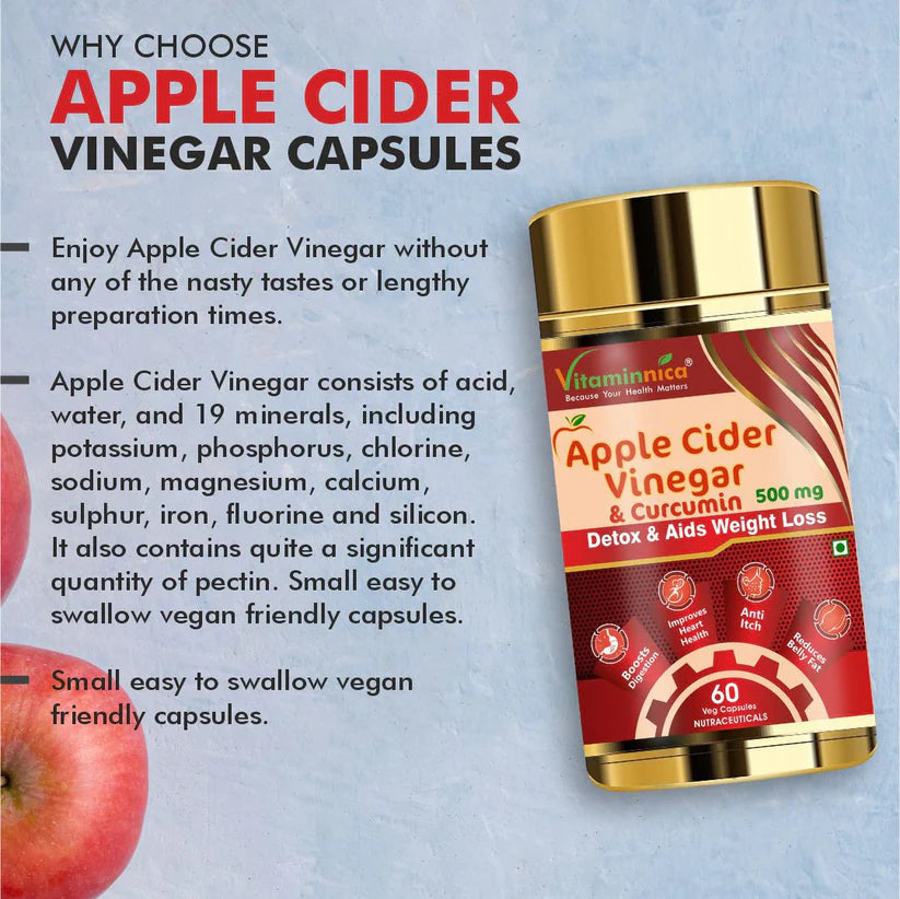 Vitaminnica Apple Cider Vinegar- Healthy Gut, Bloating and Improves Digestion