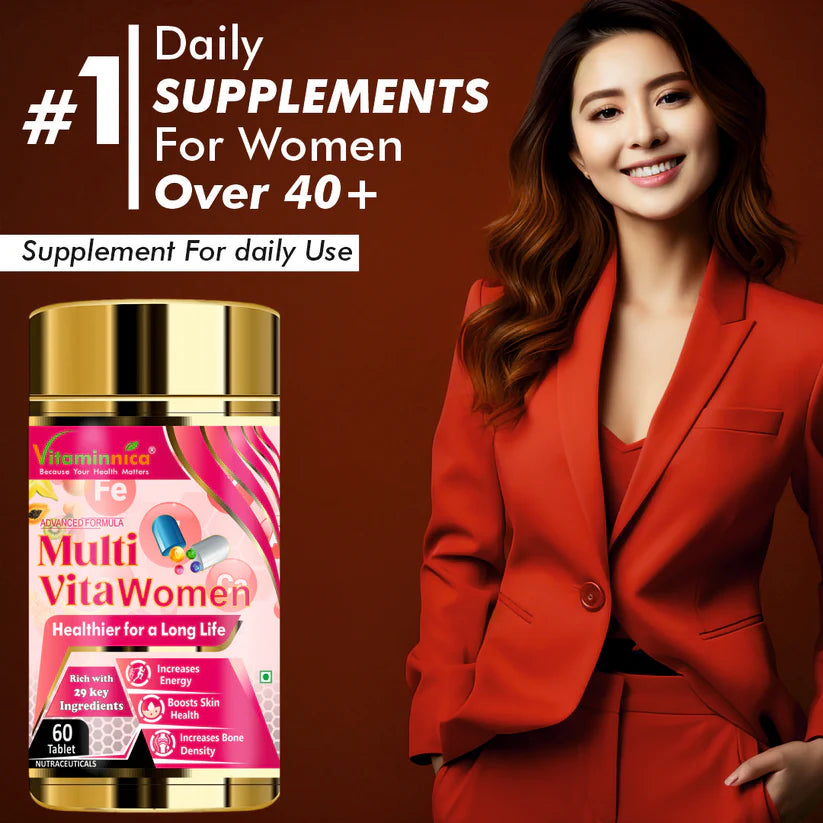 Multi Vita (Multivitamins) - Women and Bone Improves Energy level, Better Skin Density