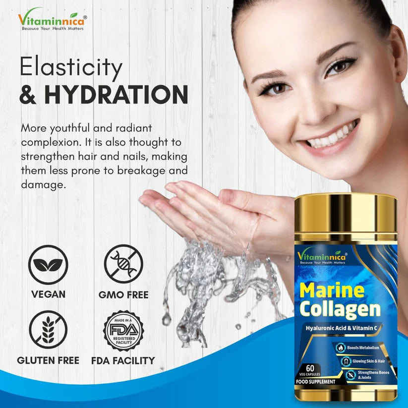 Vitaminnica Marine Based Collagen- Skin, Hair, Nails, Bones & Joints