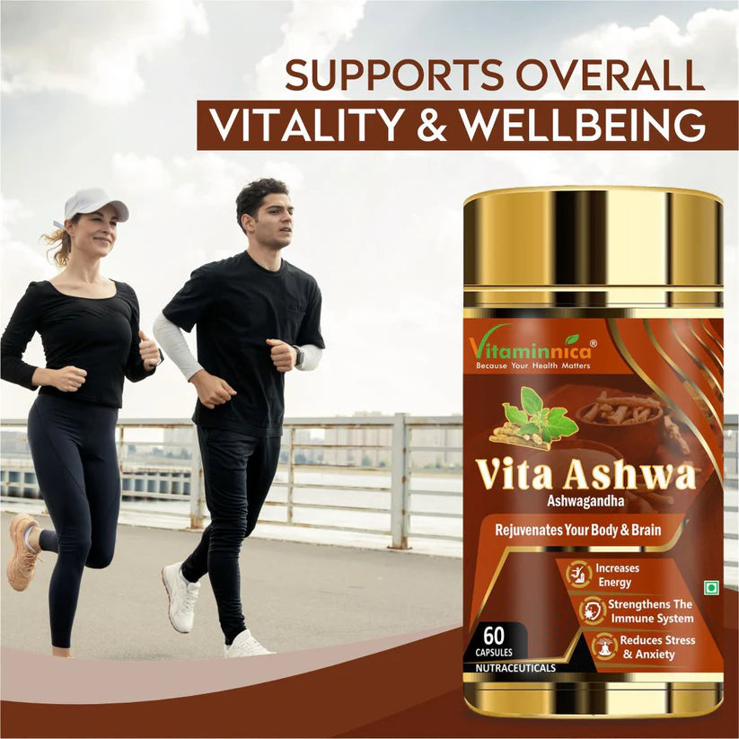Vitaminnica Vita Ashwa- Ashwagandha 500mg- Rejuvenates your Body
