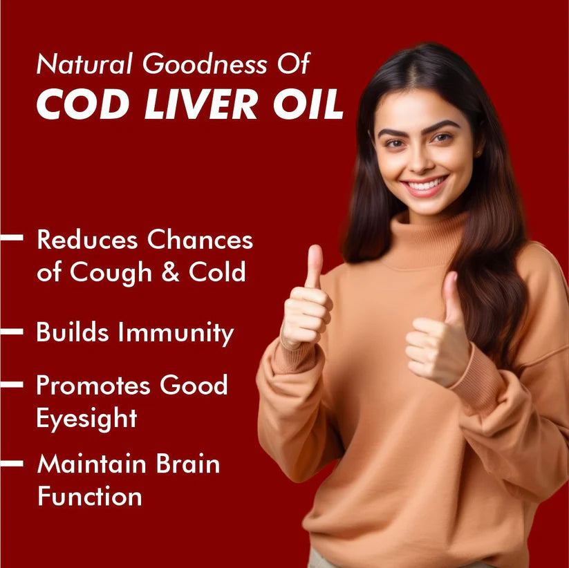 Vitaminnica Cod Liver Oil - Better Eyesight, Heart, Skin & Hair