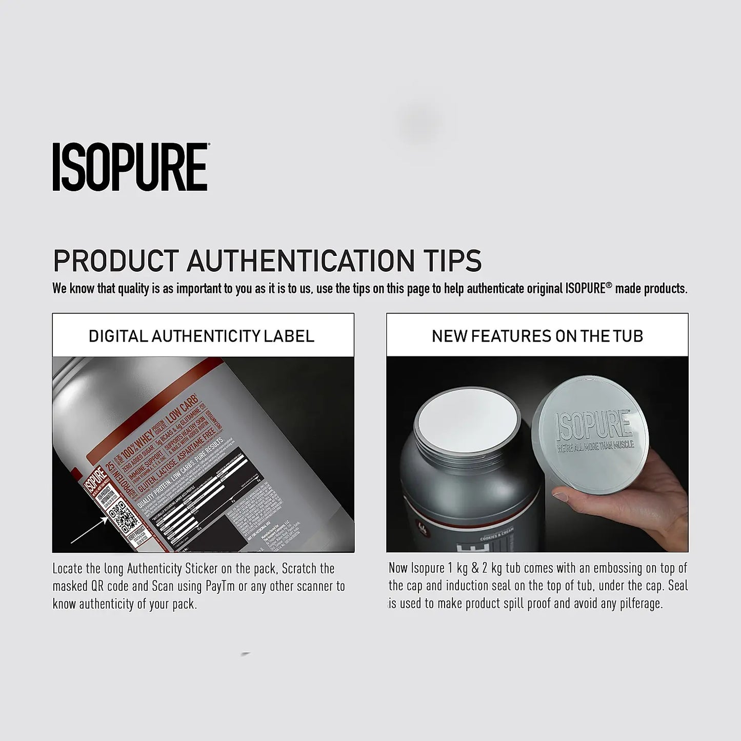 Isopure Whey Protein Isolate Powder