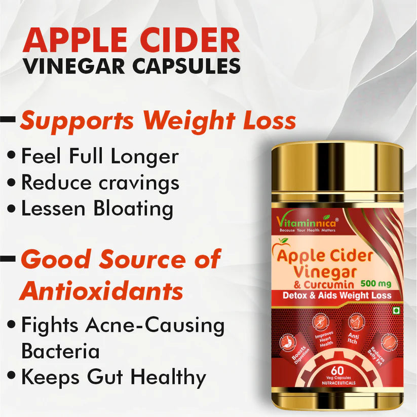 Vitaminnica Apple Cider Vinegar- Healthy Gut, Bloating and Improves Digestion