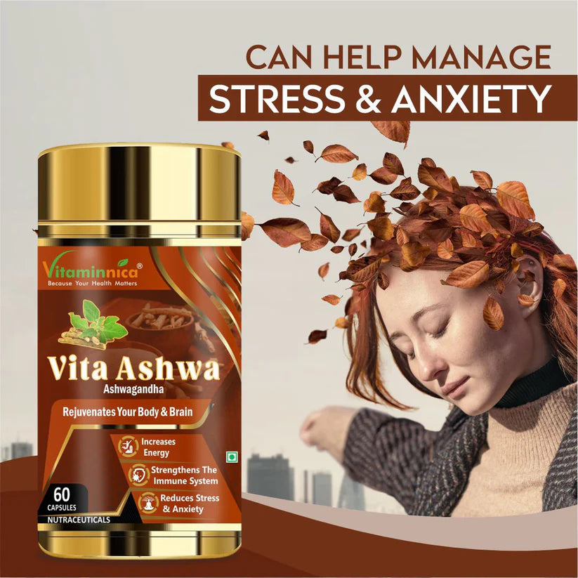 Vitaminnica Vita Ashwa- Ashwagandha 500mg- Rejuvenates your Body
