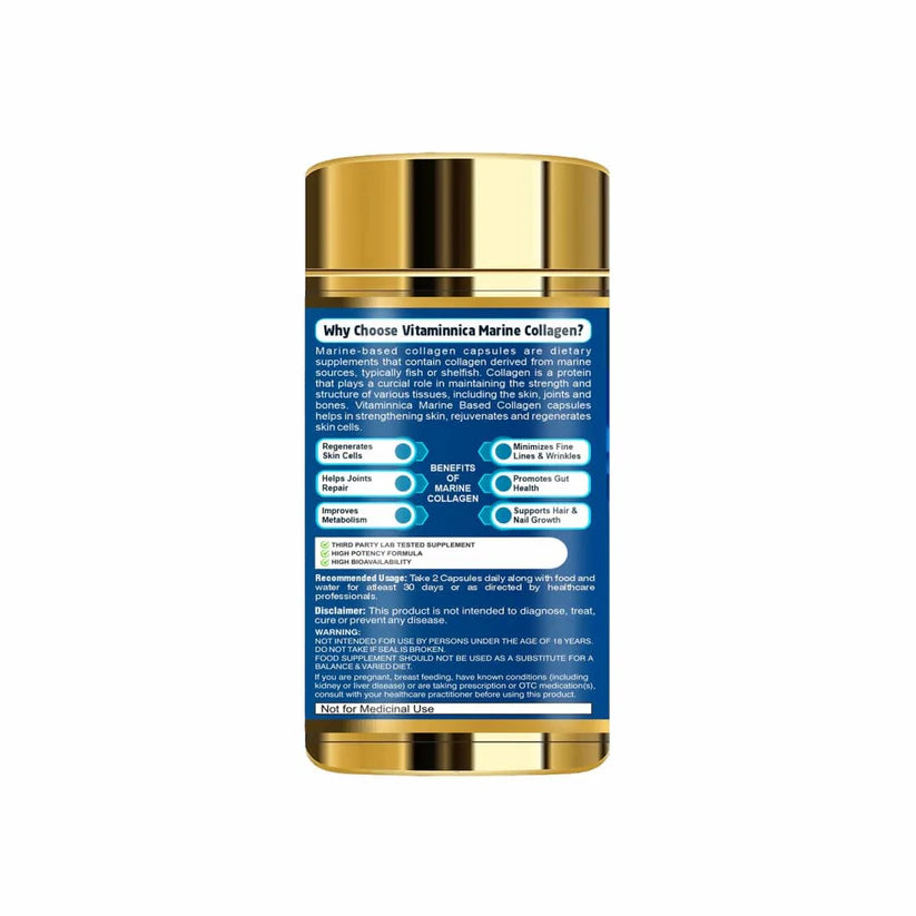Vitaminnica Marine Based Collagen- Skin, Hair, Nails, Bones & Joints