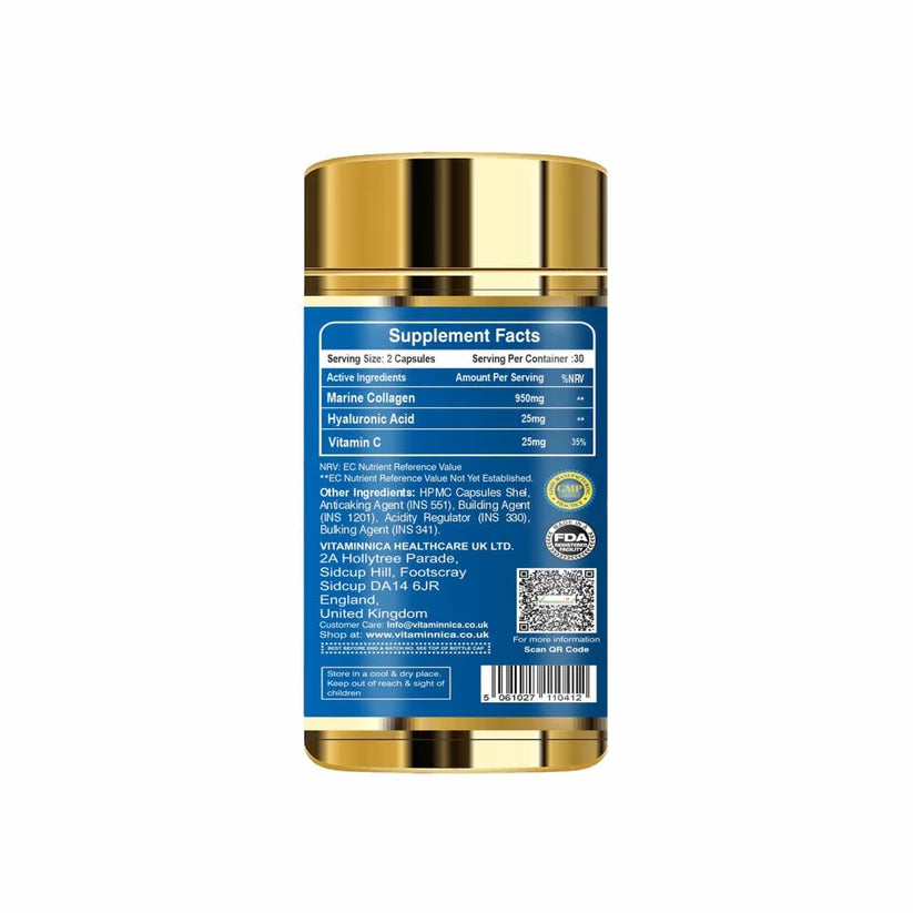 Vitaminnica Marine Based Collagen- Skin, Hair, Nails, Bones & Joints